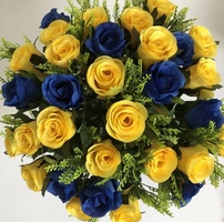 Yellow and Blue Roses