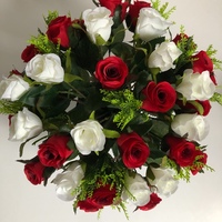 Cream and Red Rose  Bouquet